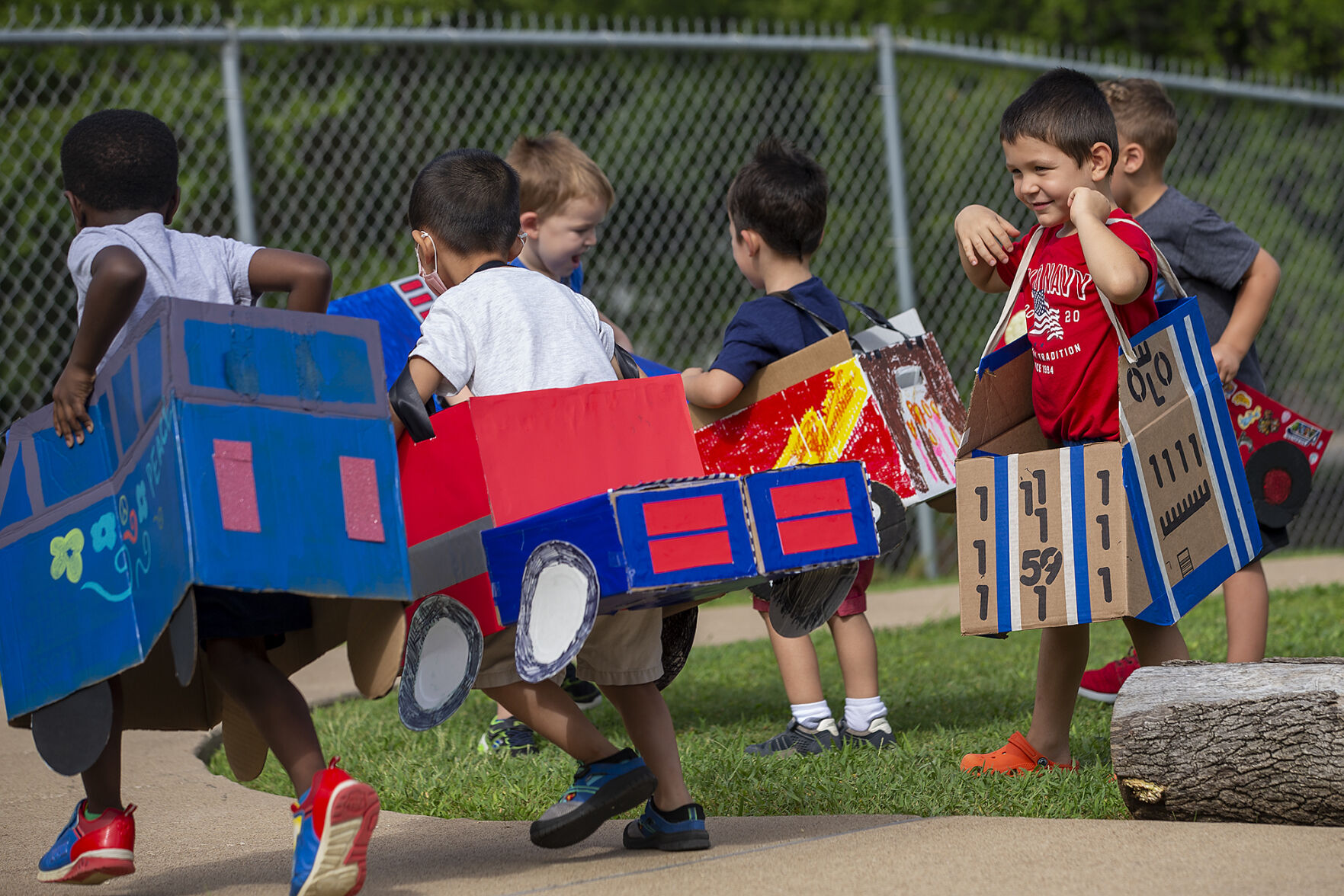 Preschool box car race